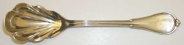 Cottage (Sterling, 1861, No Monograms) Large Jelly Spoon