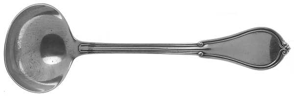 Cottage (Sterling, 1861, No Monograms) Solid Piece Cream Ladle