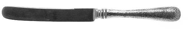 Covington-Hammered (Sterling, 1914) Youth/Tea Knife with Silverplate Blade