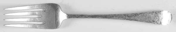 Covington-Hammered (Sterling, 1914) Individual Salad Fork