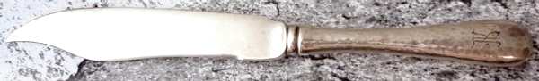 Covington-Hammered (Sterling, 1914) Individual Hollow Handle Fish Knife-Sterling Blade