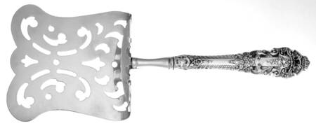 Crown Baroque (Sterling, 1975) Asparagus Server with Sterling Hood HC