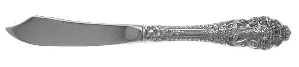 Crown Baroque (Sterling, 1975) Hollow Handle Master Butter Knife