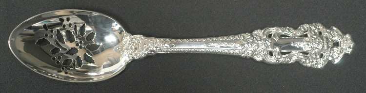 Crown Baroque (Sterling, 1975) Holiday Tablespoon with Pierced Bowl HC
