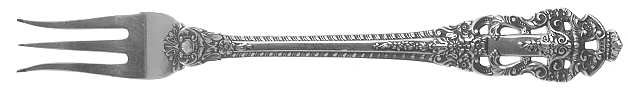 Crown Baroque (Sterling, 1975) Cocktail/Seafood Fork