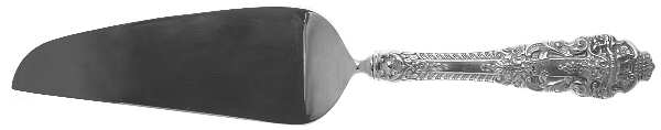 Crown Baroque (Sterling, 1975) Pie & Cake Server with Stainless Blade
