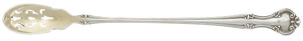 Cromwell (Sterling, 1900, No Monos) Pierced Bowl Long Handle Olive Spoon