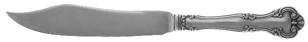 Cromwell (Sterling, 1900, No Monos) Individual Hollow Handle Fish Knife-Sterling Blade