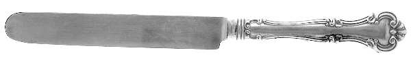 Cromwell (Sterling, 1900, No Monos) Blunt Hollow Knife with Bolster