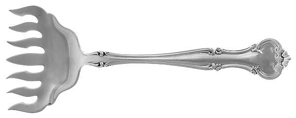 Cromwell (Sterling, 1900, No Monos) Large Solid Tined Sardine Serving Fork