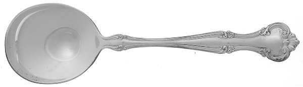 Cromwell (Sterling, 1900, No Monos) Round Bowl Soup Spoon (Gumbo)