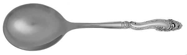 Decor (Sterling, 1953, No Monograms) Casserole Spoon with Smooth Stainless Bowl HC