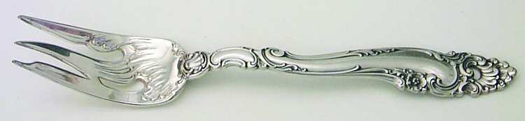 Decor (Sterling, 1953, No Monograms) Individual Salad Fork