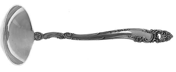 Decor (Sterling, 1953, No Monograms) Solid Piece Cream Ladle