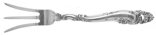 Decor (Sterling, 1953, No Monograms) Lemon Fork