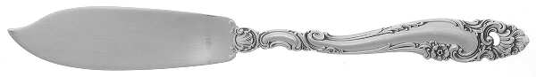 Decor (Sterling, 1953, No Monograms) Flat Handle Master Butter Knife