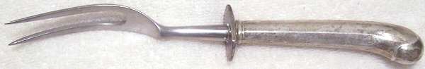 Dolly Madison (Sterling, 1929) Sm Carving Fork W/Stnl Prongs & Pistol Hdl