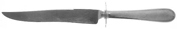 Dolly Madison (Sterling, 1929) Large Carving/Roast Knife StnlBl w/Sterling Guard