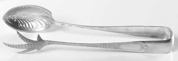 Domestic (Sterling, 1880) Small Ice Serving Tongs