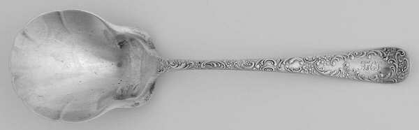 Douglas (Sterling, 1899) Solid Salad Serving Spoon