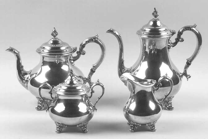 Duchess (Silverplate, Hollowware) (4 Piece) Silverplate Tea Set
