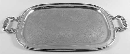 Duchess (Silverplate, Hollowware) Medium Silverplate Waiter Tray
