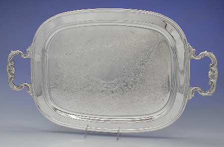 Duchess (Silverplate, Hollowware) Medium Silverplate Waiter Tray