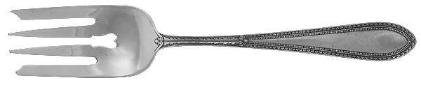 Edgeworth (Sterling, 1922) Small Solid Cold Meat Serving Fork