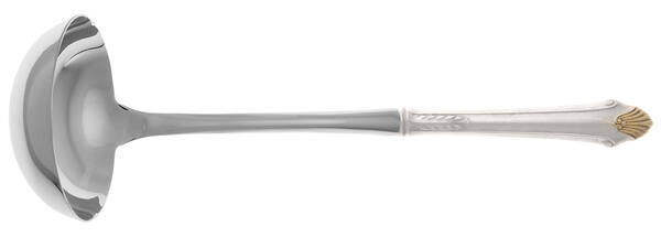 Edgemont Gold (Sterling, Gold Accent, 1987) Soup Ladle with Stainless Bowl HC