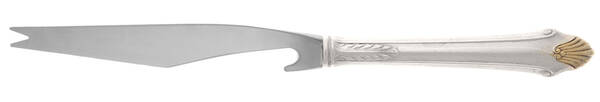 Edgemont Gold (Sterling, Gold Accent, 1987) Bar Knife Serving with Stainless Blade HC