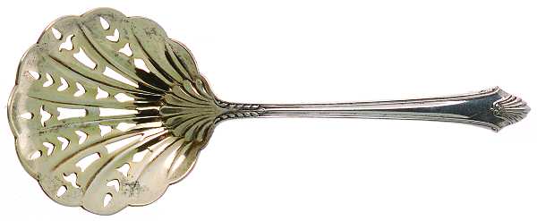 Edgemont Gold (Sterling, Gold Accent, 1987) Solid Bon Bon Spoon