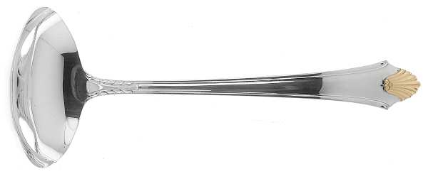 Edgemont Gold (Sterling, Gold Accent, 1987) Solid Gravy Ladle