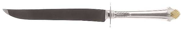 Edgemont Gold (Sterling, Gold Accent, 1987) Small Steak Carving Knife with Stainless Blade