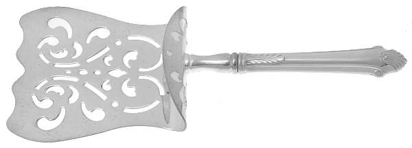 Edgemont Gold (Sterling, Gold Accent, 1987) Hollow Asparagus Server with Silverplate Hood