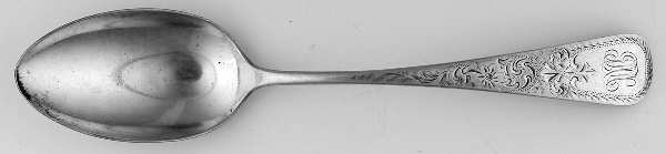 Elmwood (Sterling, 1894) Monogrammed Oval Dessert/Soup Spoon