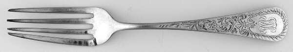 Elmwood (Sterling, 1894) Monogram Individual Salad Fork