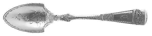 Empress (Sterling, 1880) Solid Bright Cut Cheese Scoop