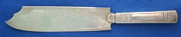 Empress (Sterling, 1880) Sterling Blade Ice Cream Slicer,Hollow,Bright Cut