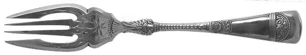Empress (Sterling, 1880) Large Individual Solid Fish/Salad Fork