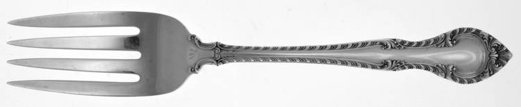 English Gadroon (Sterling, 1939, No Monos) Solid Serving Fork