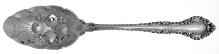 English Gadroon (Sterling, 1939, No Monos) Solid Berry Spoon/Tablespoon