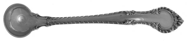 English Gadroon (Sterling, 1939, No Monos) Mustard Spoon