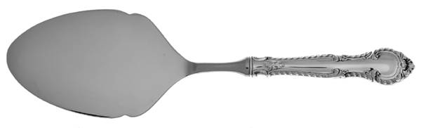 English Gadroon (Sterling, 1939, No Monos) Server-Pastry/Stainless Blade