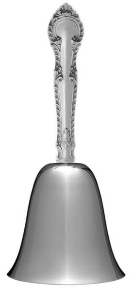 English Gadroon (Sterling, 1939, No Monos) Bell Large with Stainless Bowl HC