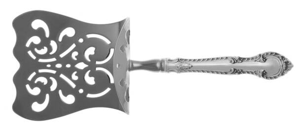 English Gadroon (Sterling, 1939, No Monos) Asparagus Server with Sterling Hood HC