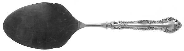 English Gadroon (Sterling, 1939, No Monos) Pastry Server with Stainless Blade