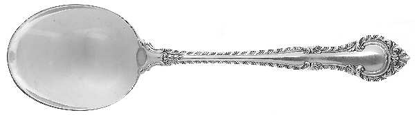 English Gadroon (Sterling, 1939, No Monos) Round Bowl Soup Spoon (Gumbo)