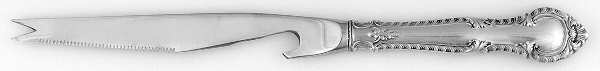English Gadroon (Sterling, 1939, No Monos) Hollow Handle Bar Knife