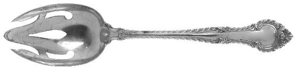 English Gadroon (Sterling, 1939, No Monos) Pierced Tablespoon (Serving Spoon)
