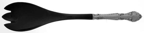 English Gadroon (Sterling, 1939, No Monos) Salad Serving Fork with Plastic Prongs